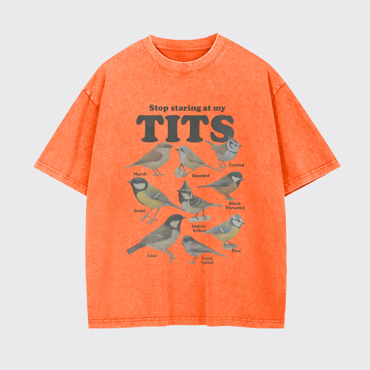 Stop Staring At My Tits Garment-dye Tees