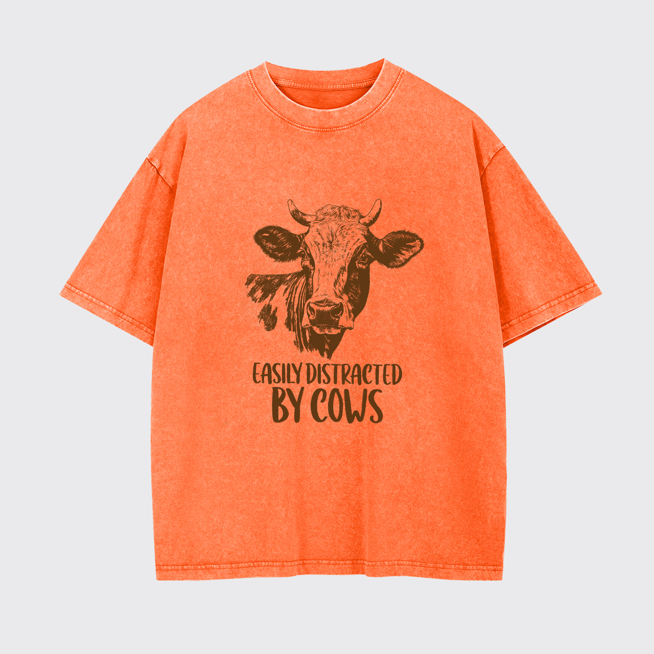 Easily Distracted By Cows Garment-dye Tees