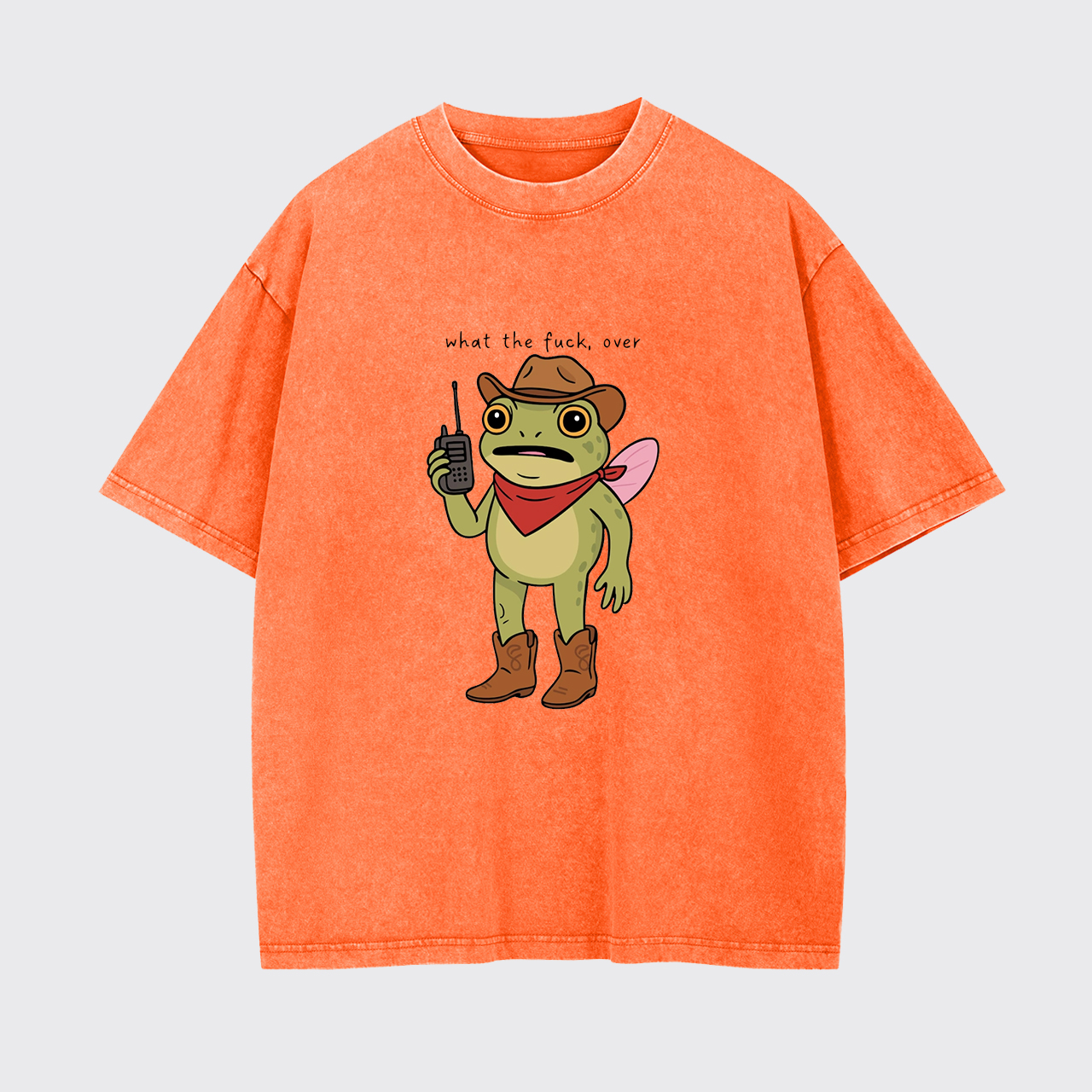 Cowgirl Frog Humor Garment-dye Tees