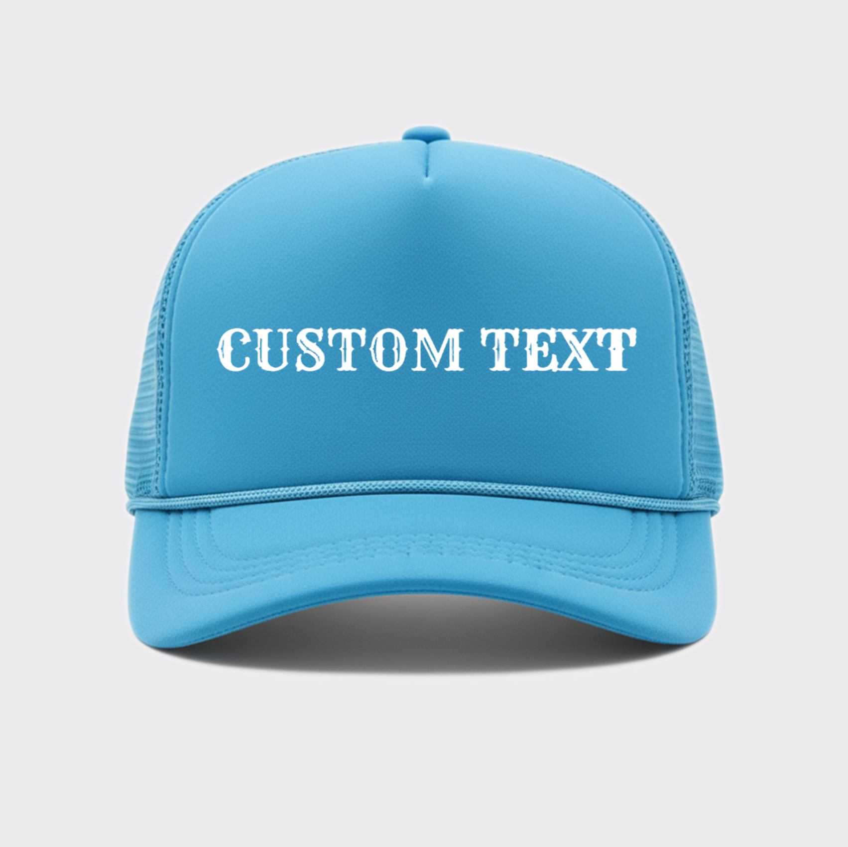 Custom Text Solid Color Trucker Hat