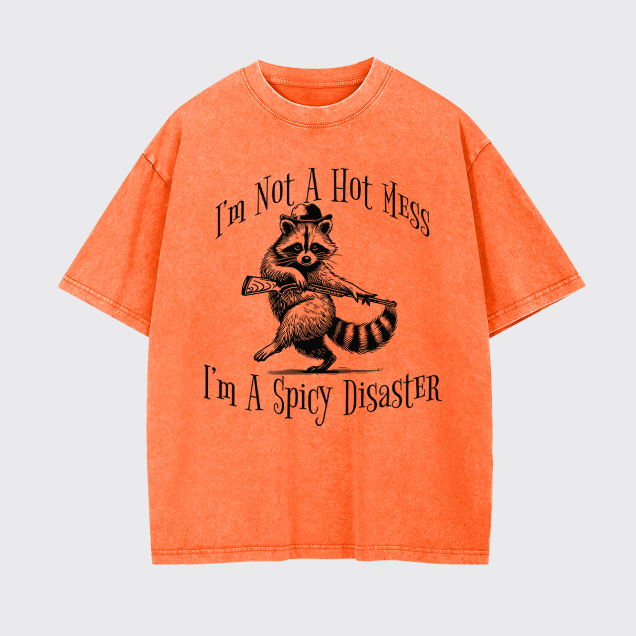 I'm Not a Hot Mess I'm a Spicy Disaste Funny Garment-dye Tees