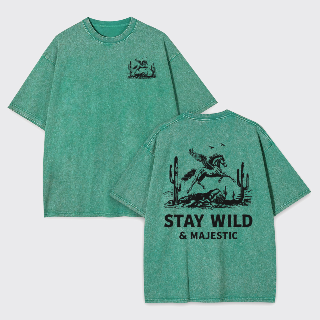 Vintage Stay Wild Majestic Desert Garment-dye Tees