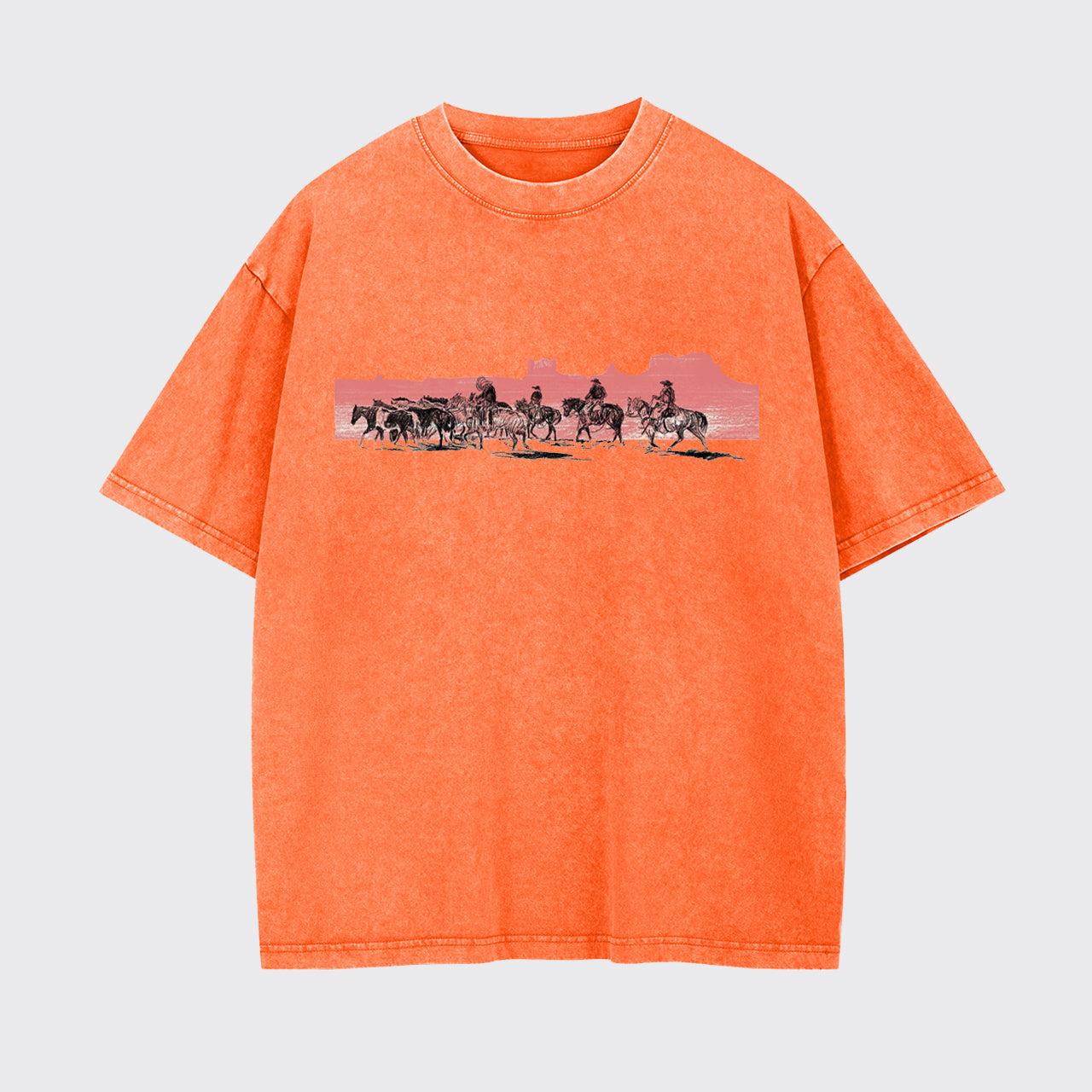 Desert Riding At Sunset Garment-dye Tees