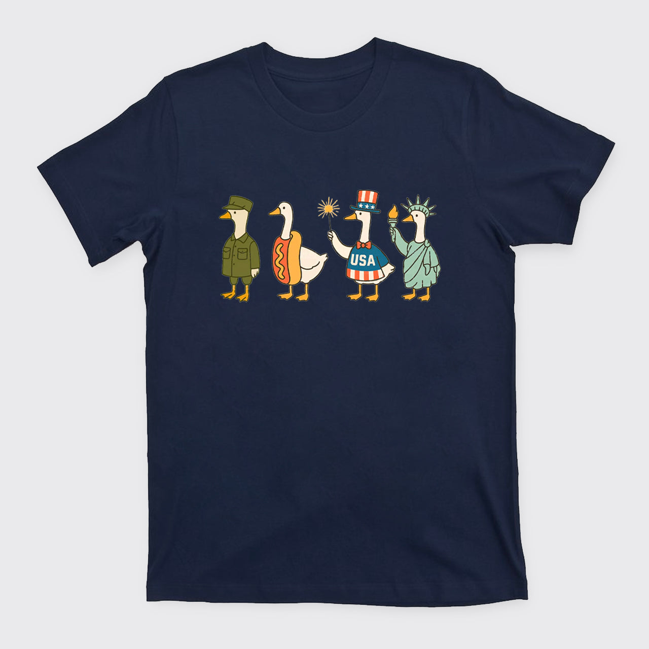 4th Of July-Patriotic Goose T-Shirts