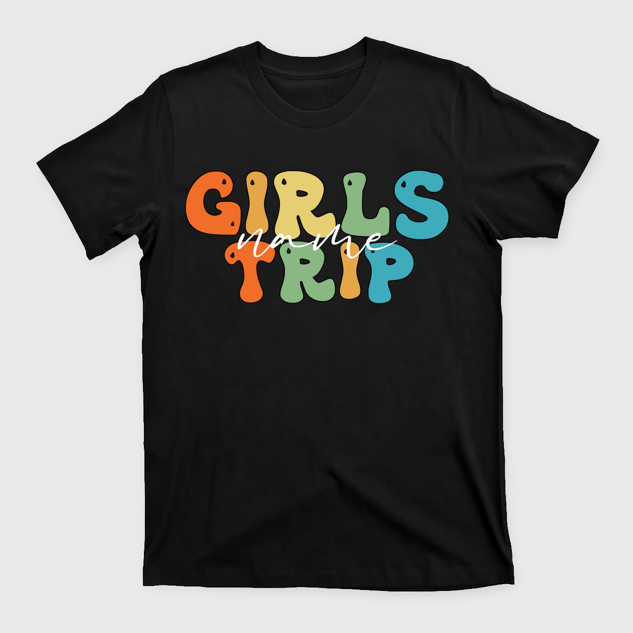 Personalized Name Girls Trip T-Shirts