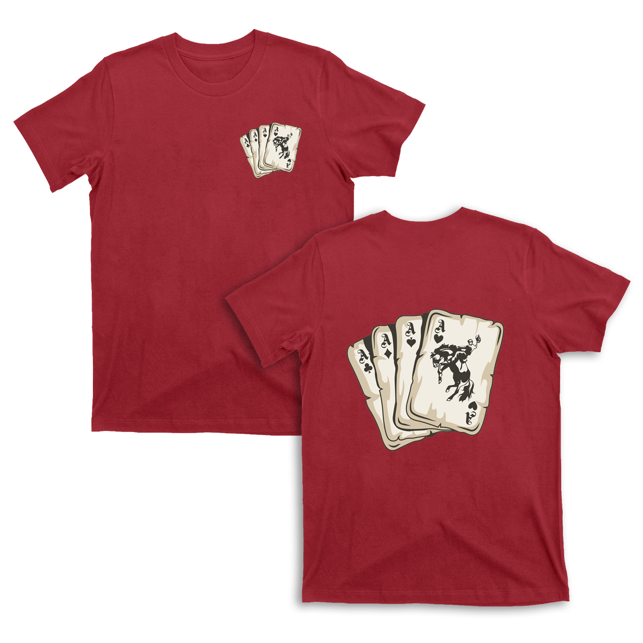 Cowboy Playing Cards  T-Shirts
