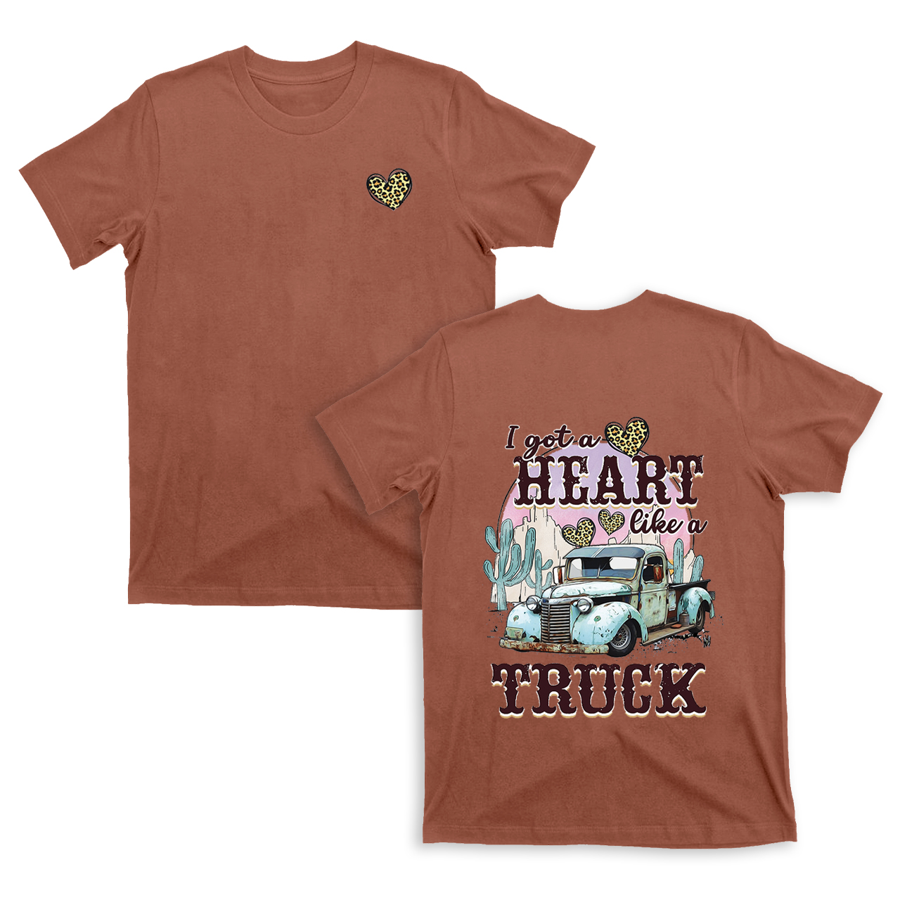 Western I Got A Heart Like A Truck Valentine T-Shirts