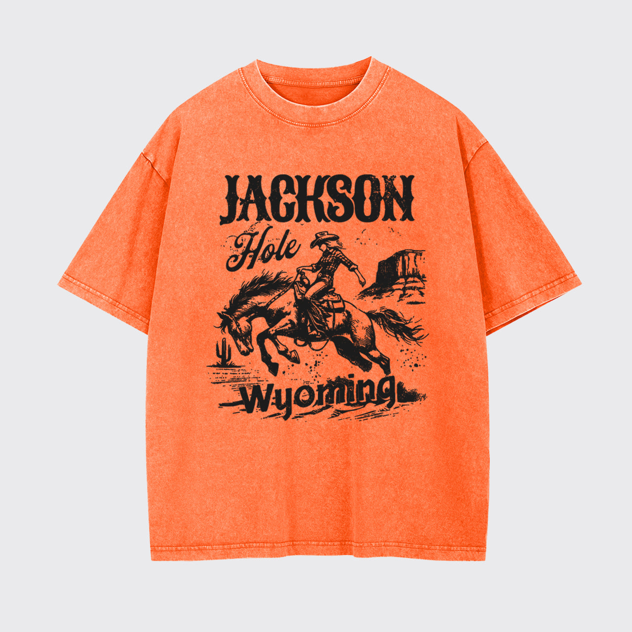 Vintage Cowboy-Jackson Hole Wyoming Garment-dye Tees