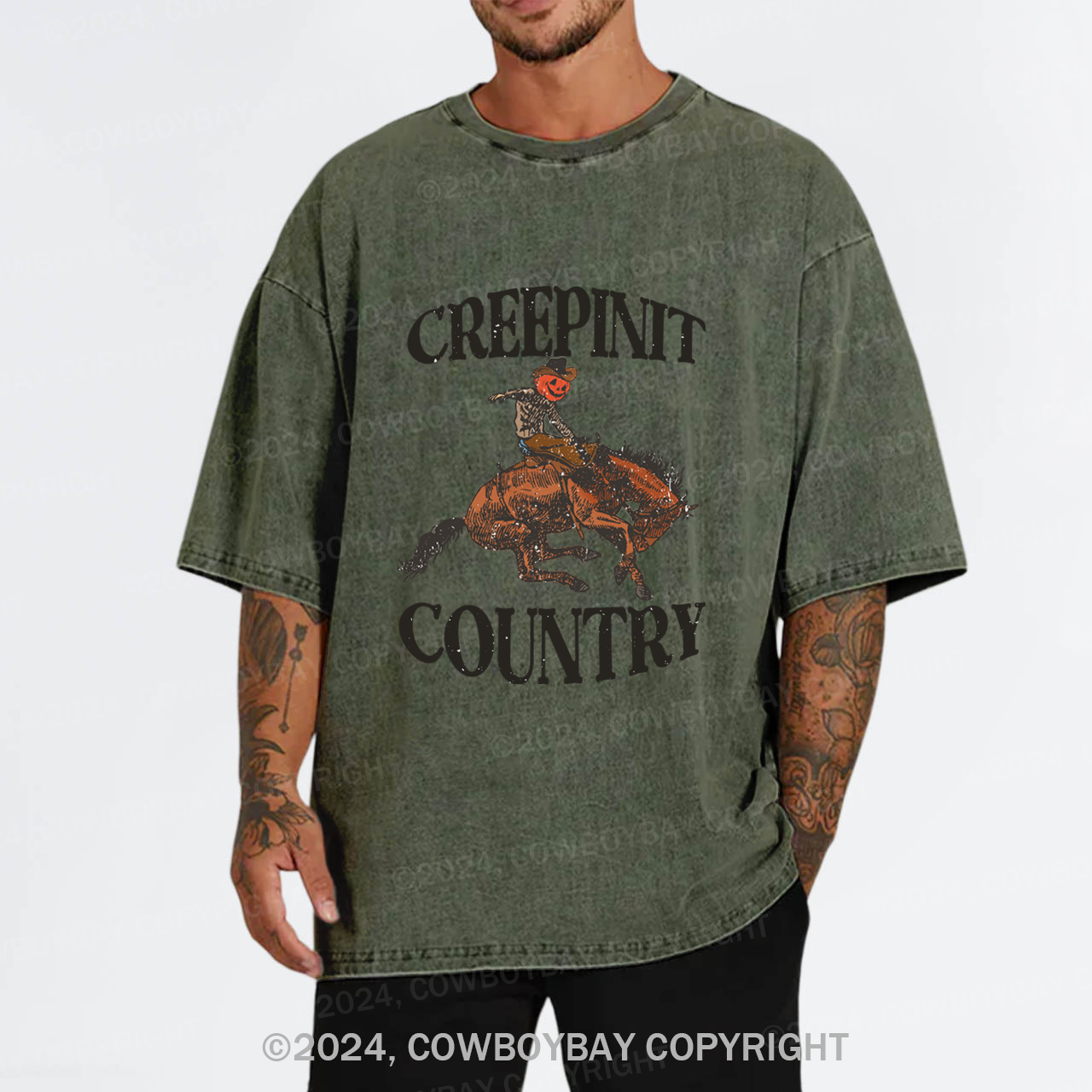 Creepin It Country Garment-dye Tees