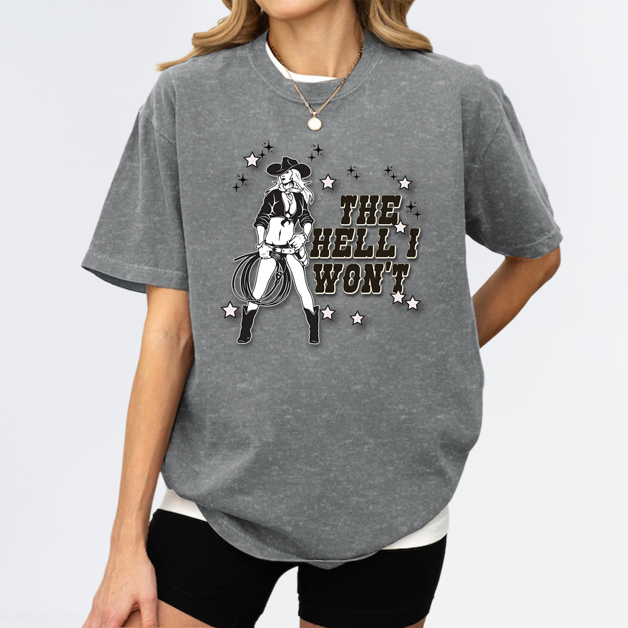 Country Rodeo Long Live Cowgirl Garment-dye Tees