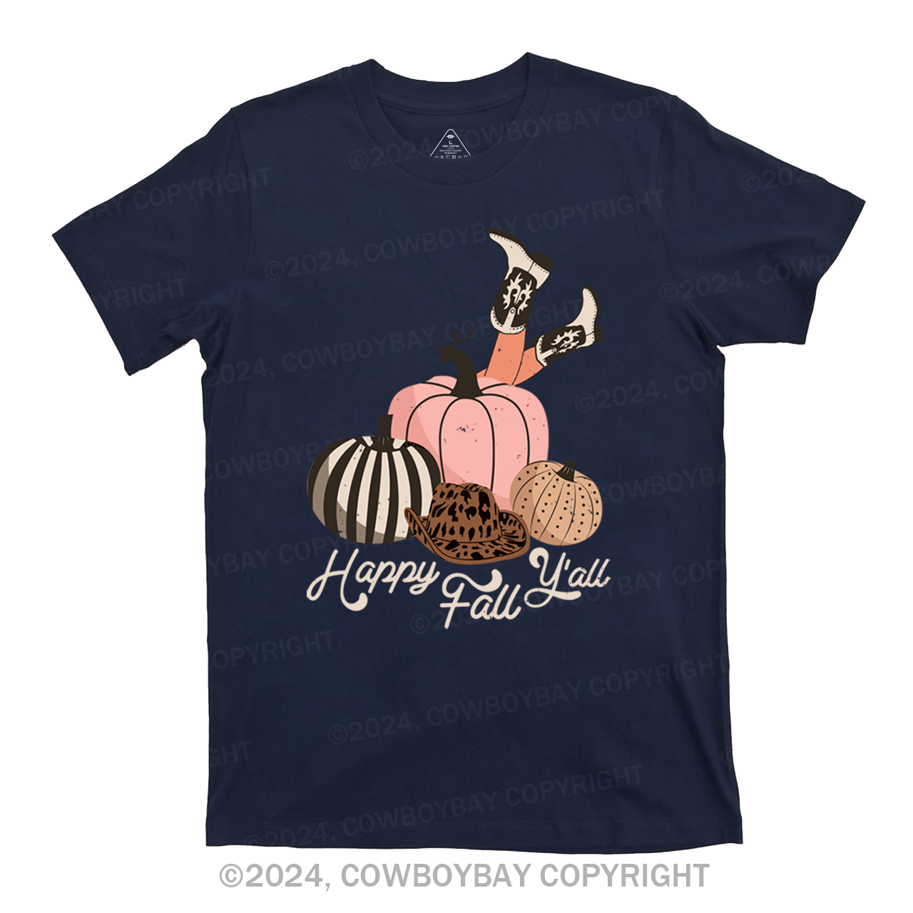 Happy Fall Y'all Cowgirl T-Shirts
