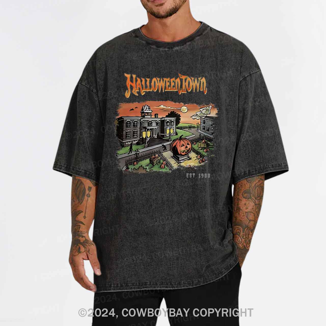 Halloween Town University Garment-dye Tees