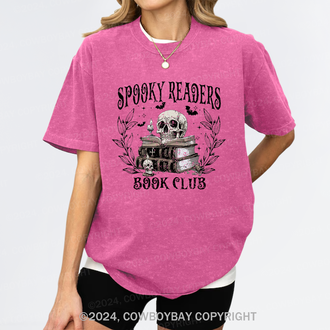 Spooky Readers Book Club Garment-dye Tees
