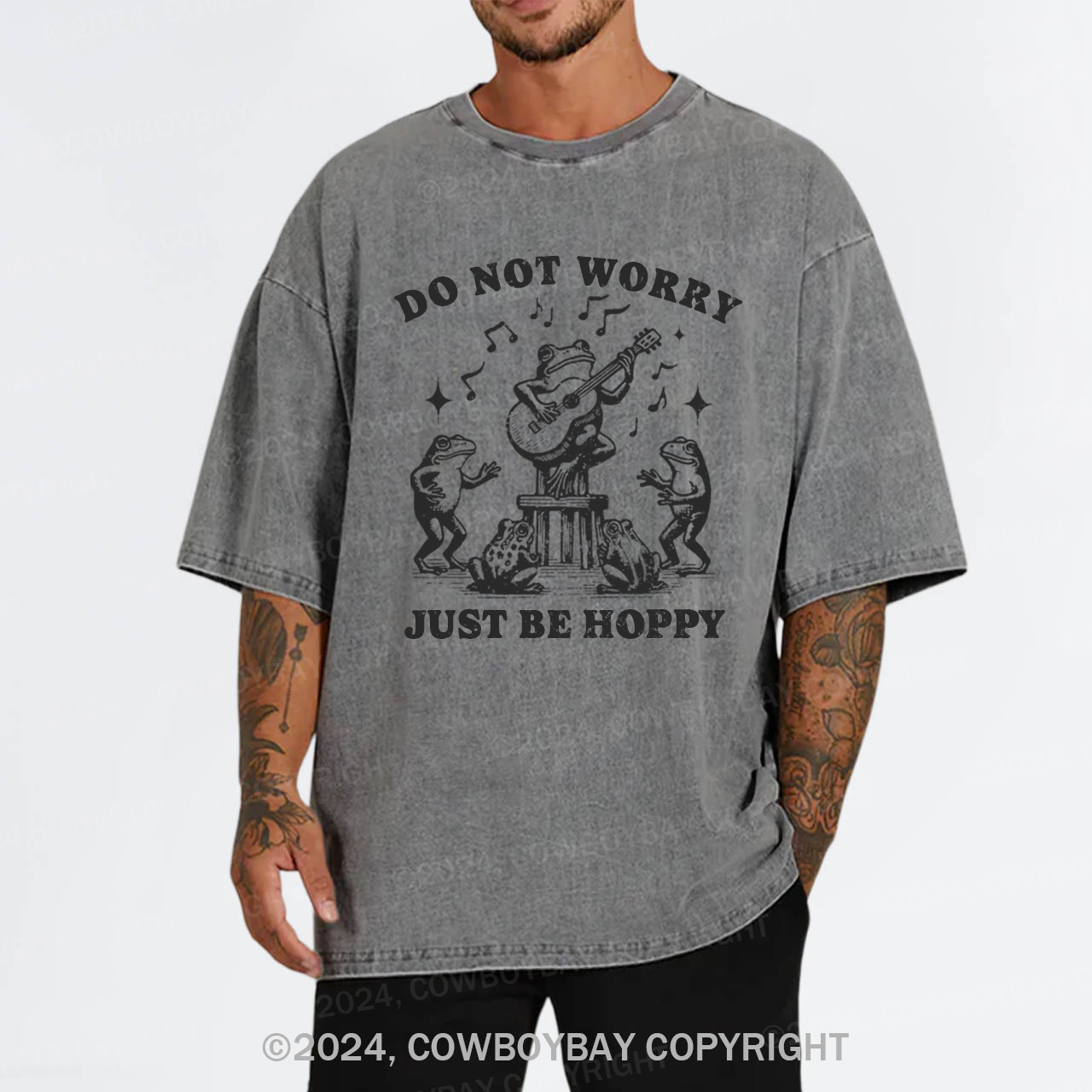Do Not Worry Just Be Hoppy Garment-dye Tees
