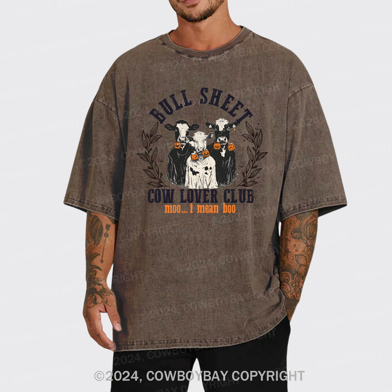 Moo...i Mean Hoo Garment-dye Tees