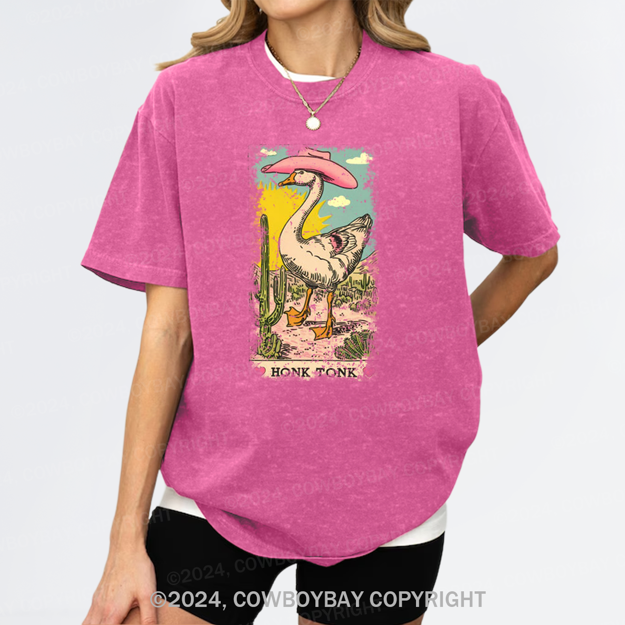 Honk Tonk Goose Tarot Garment-dye Tees