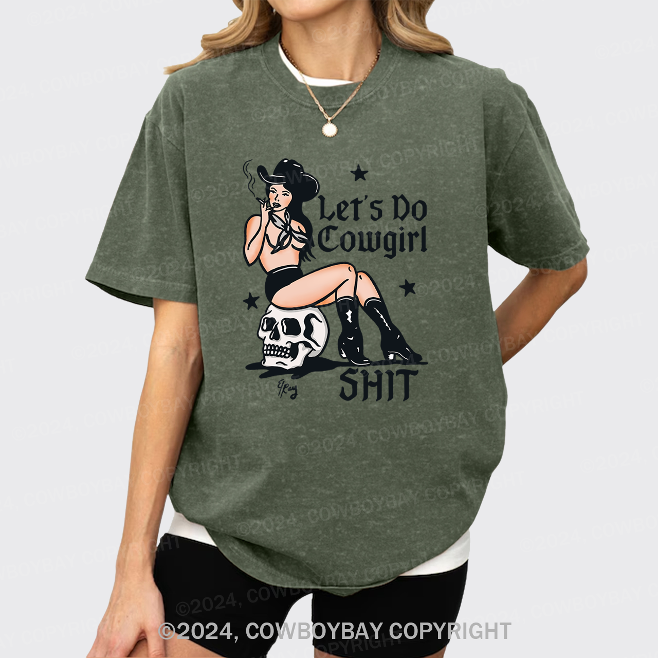 Let's Do Cowgirl Shit Garment-dye Tees