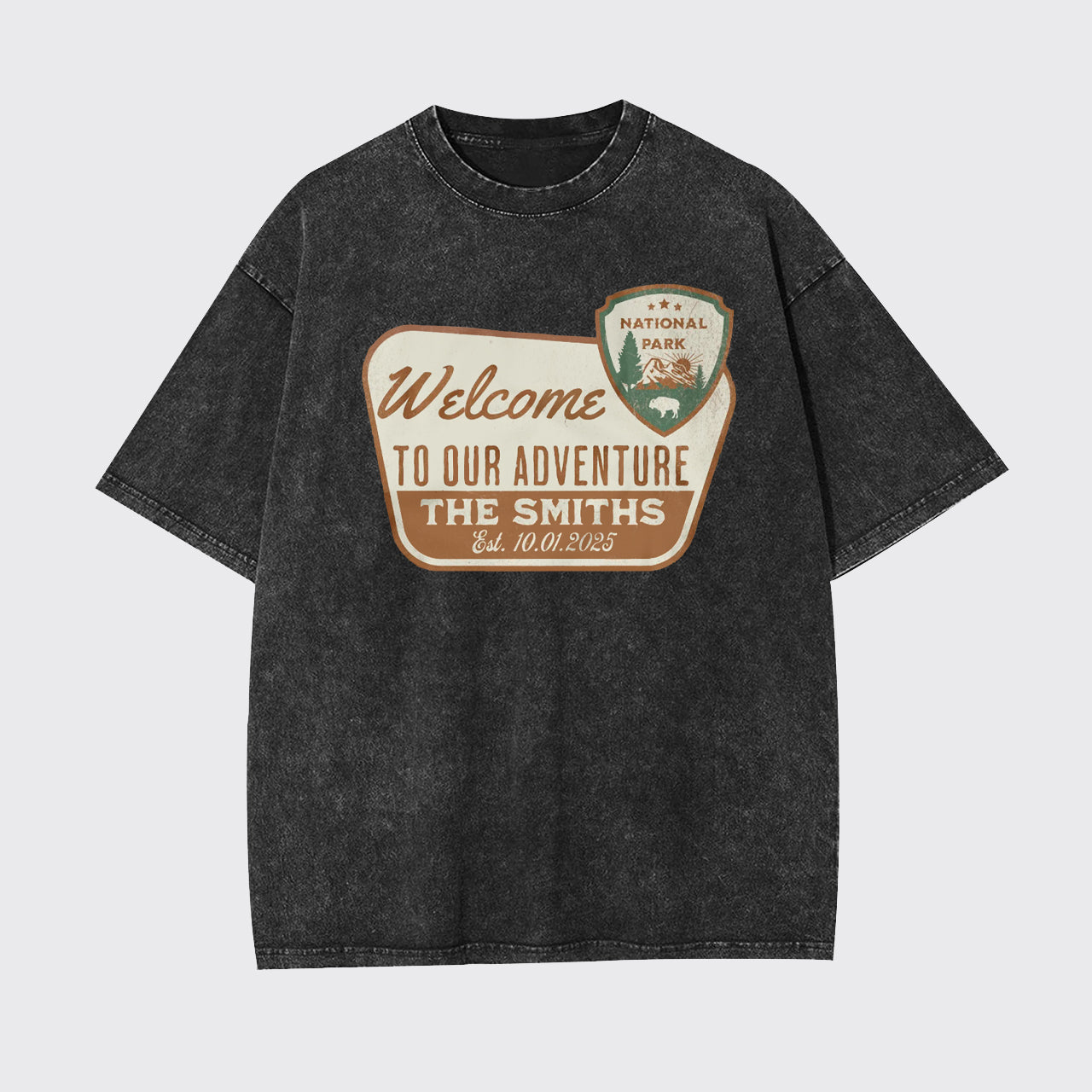 Personalized National Park Sign Garment-dye Tees