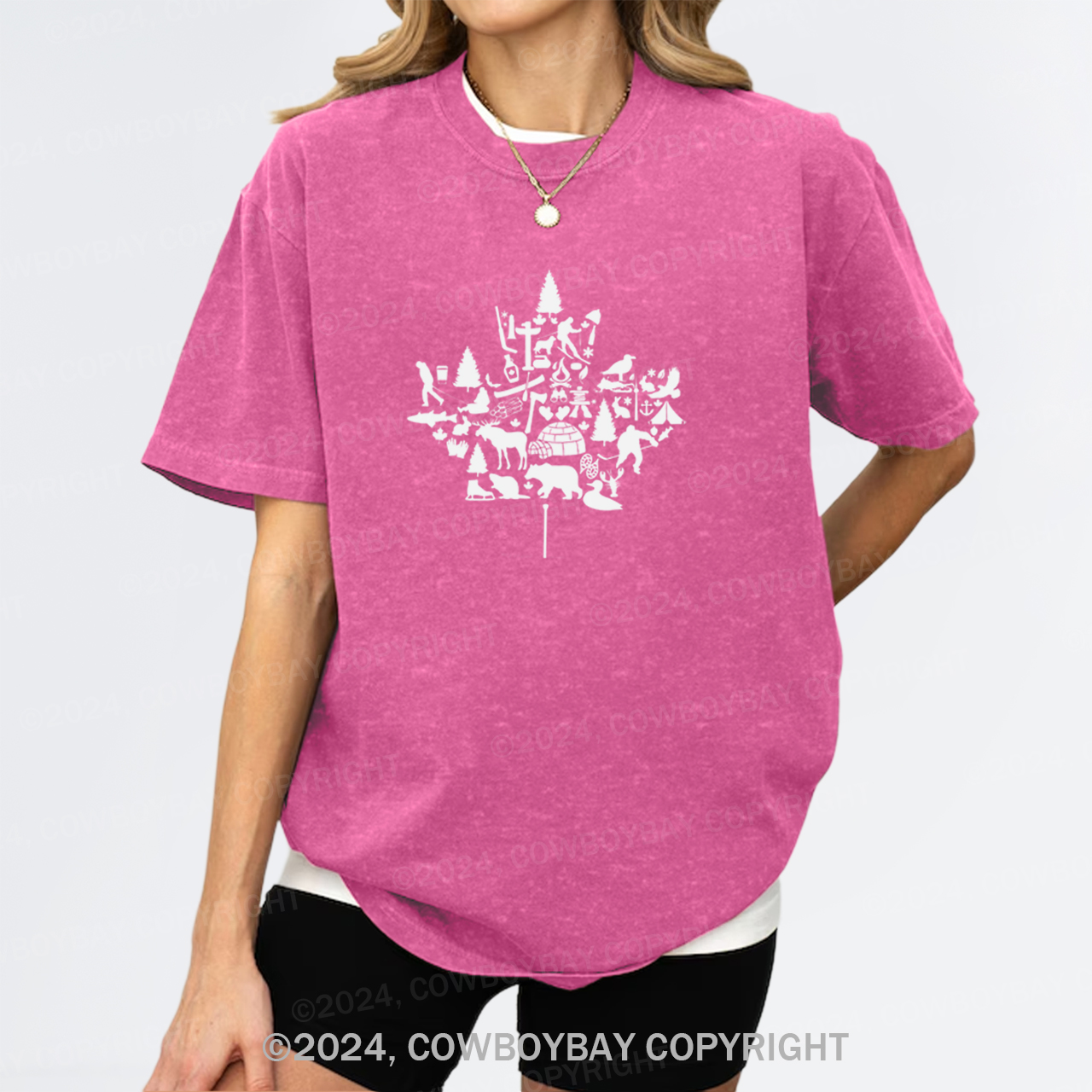 Canada Maple Leaf Garment-dye Tees