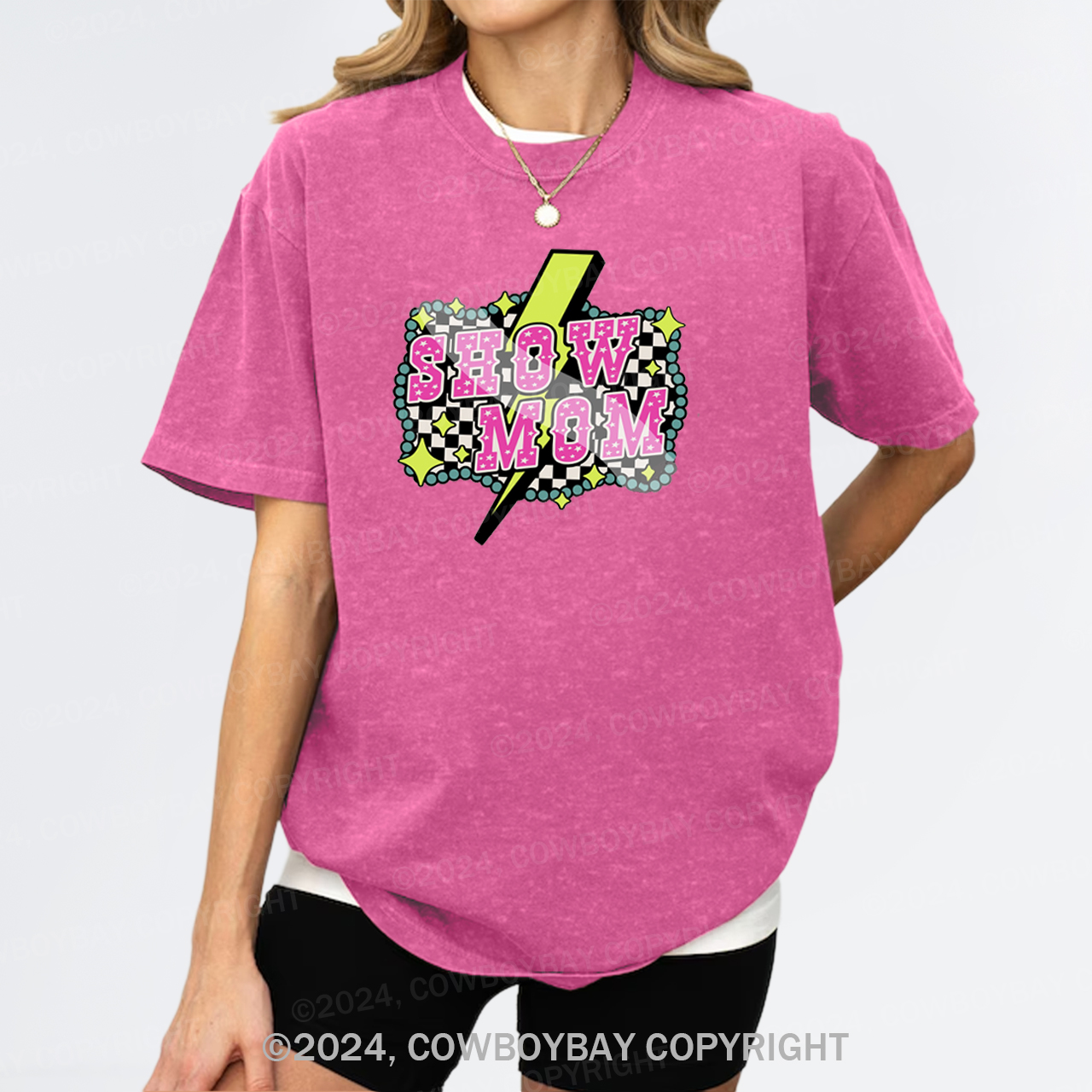 Show Mom Cowgirl Garment-dye Tees