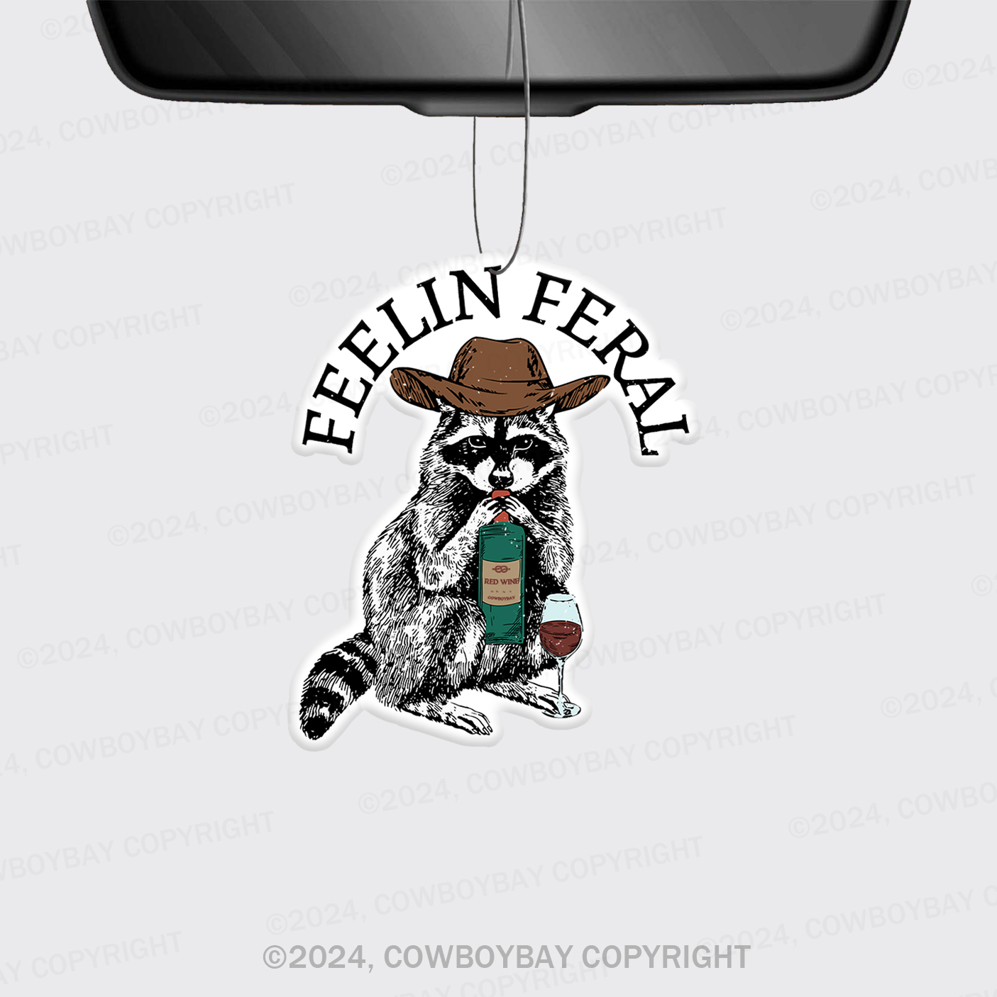 Funny Raccoon Car Air Freshener
