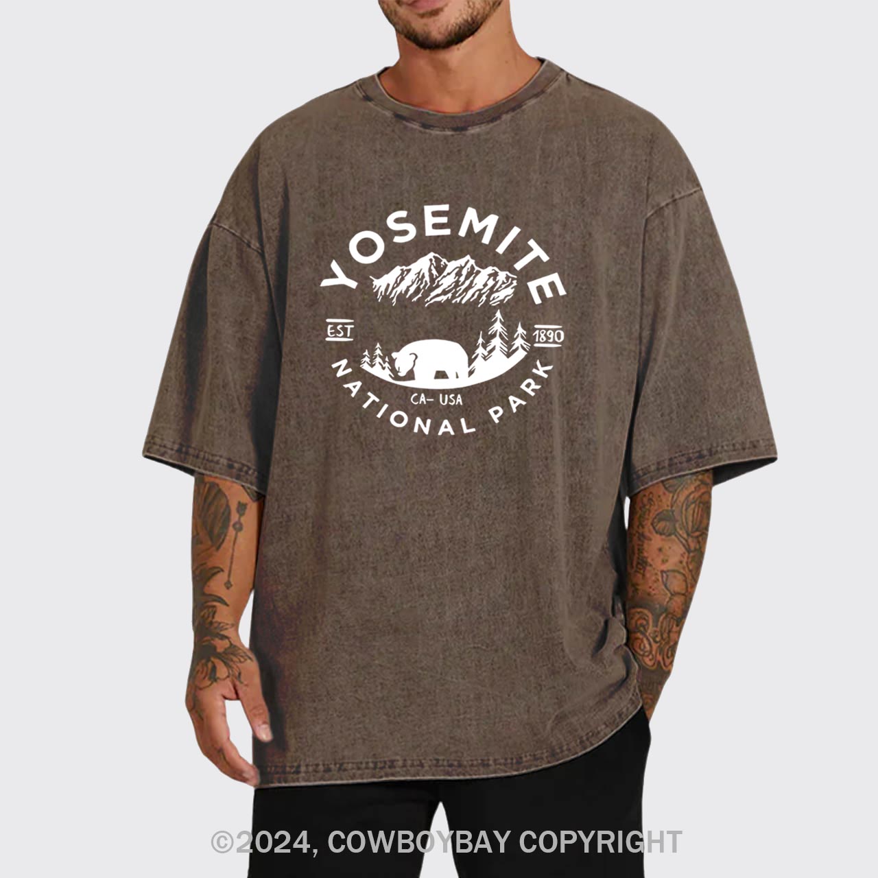 EST.1980 Yosemite National Park Garment-dye Tees