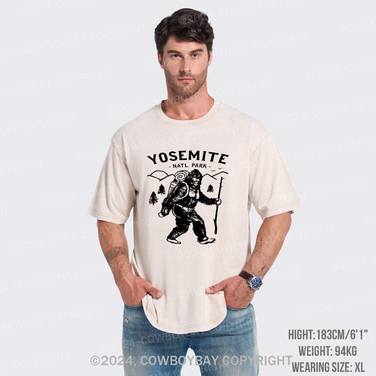 Yosemite Natl Par Garment-dye Tees