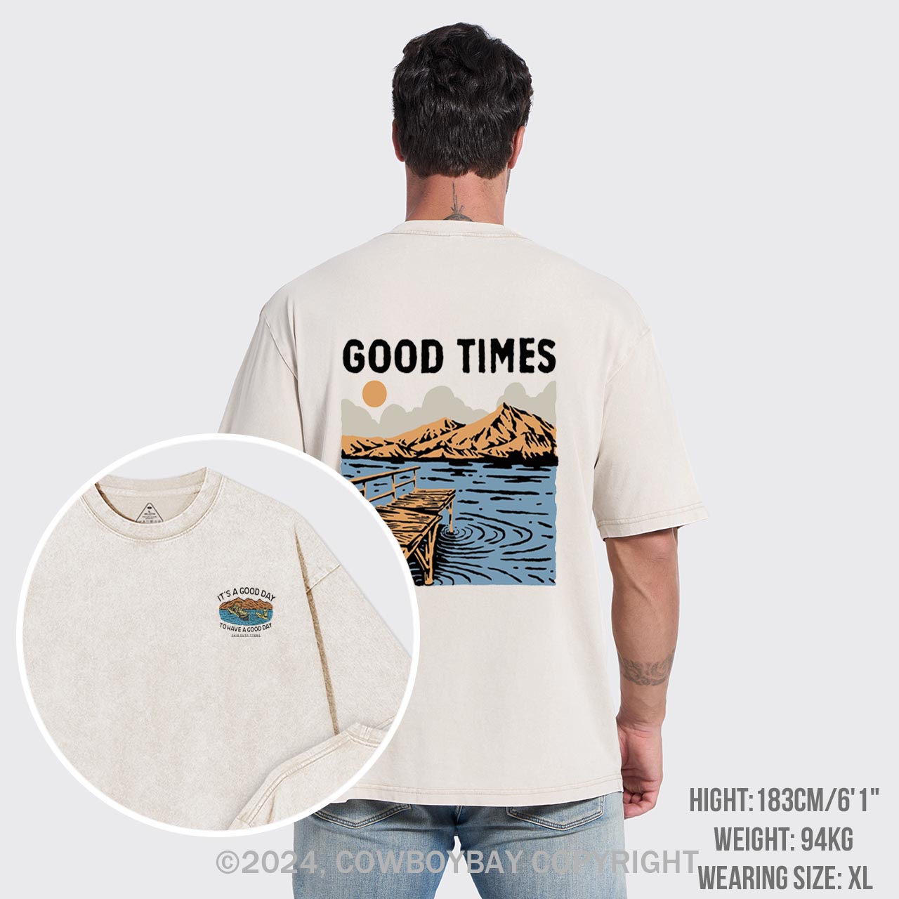Good Times Lake Garment-dye Tees