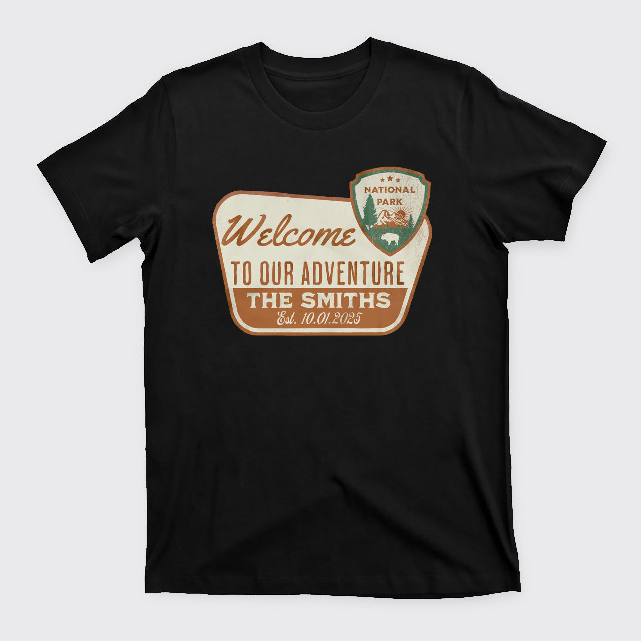 Personalized National Park Sign T-Shirts