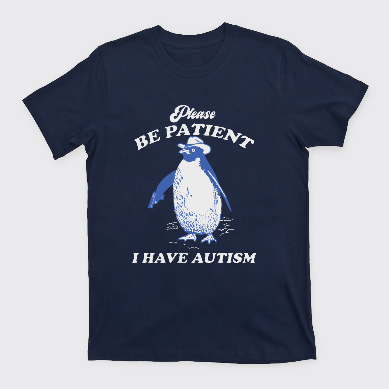 Retro Penguin-Please Be Patient T-Shirts