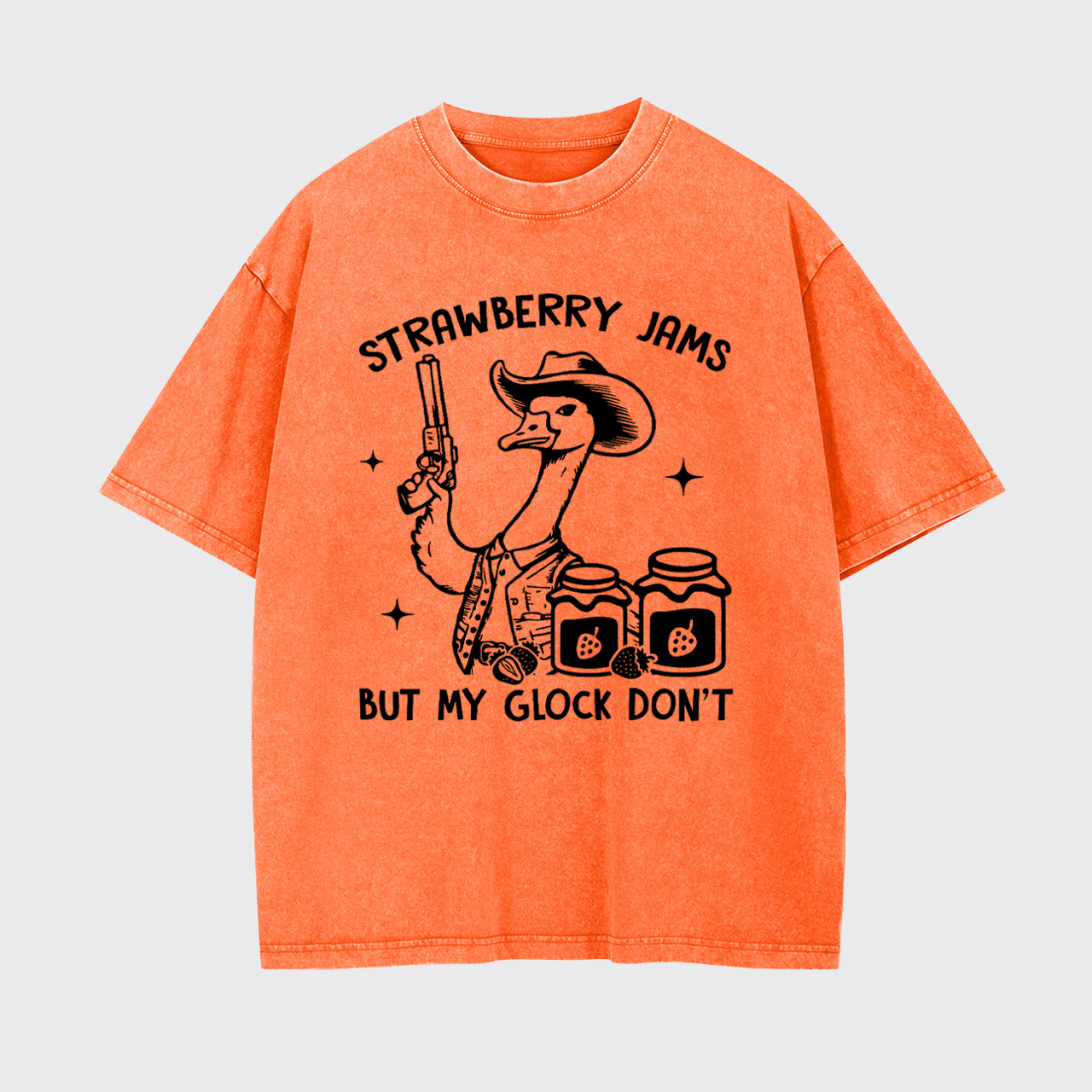 Strawberry Jams But Not My Glock Garment-dye Tees