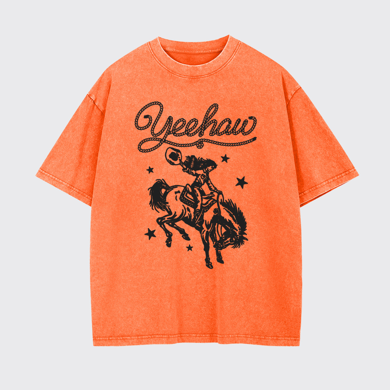 Yeehaw Cowgirl Garment-dye Tees