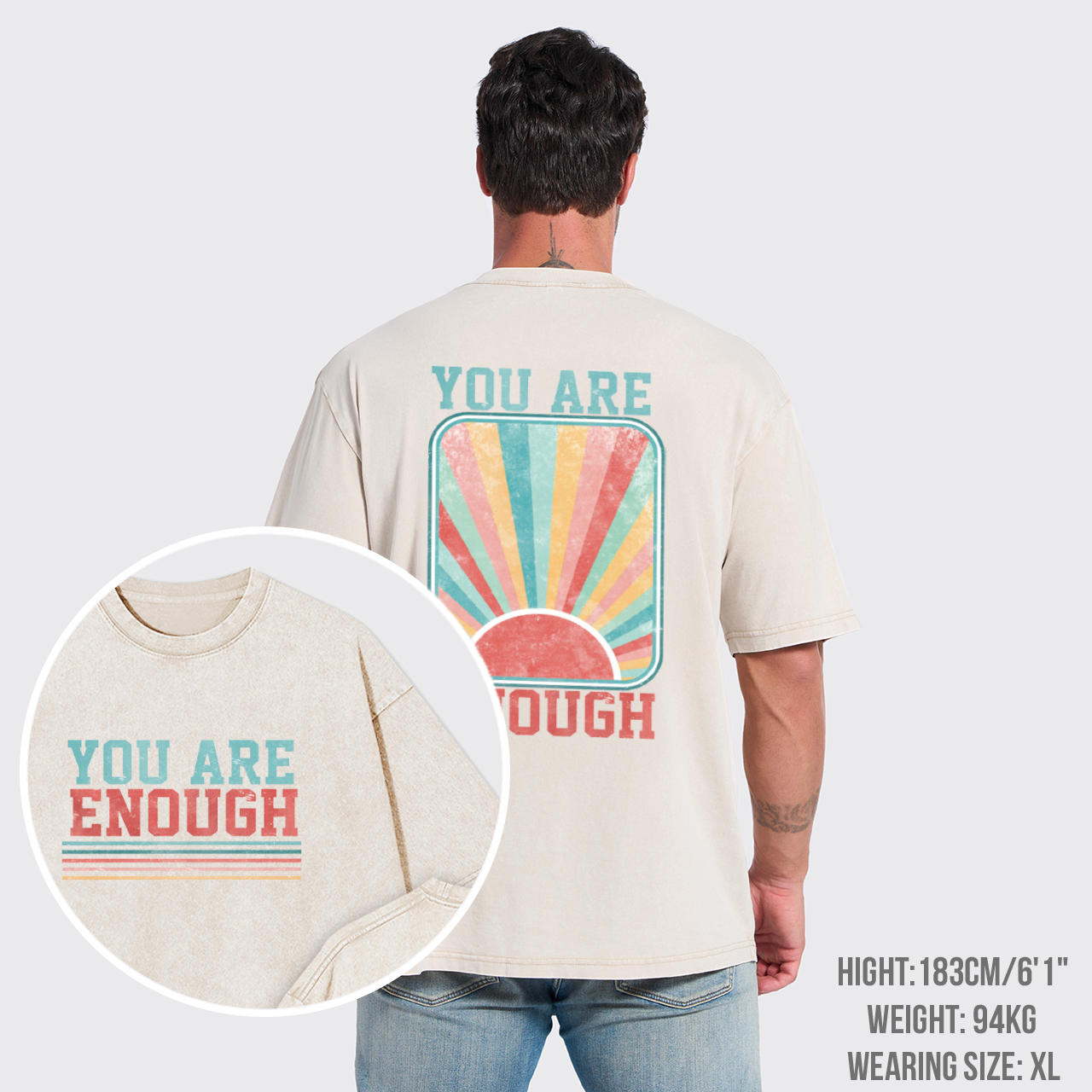 You Are Enough Garment-dye Tees