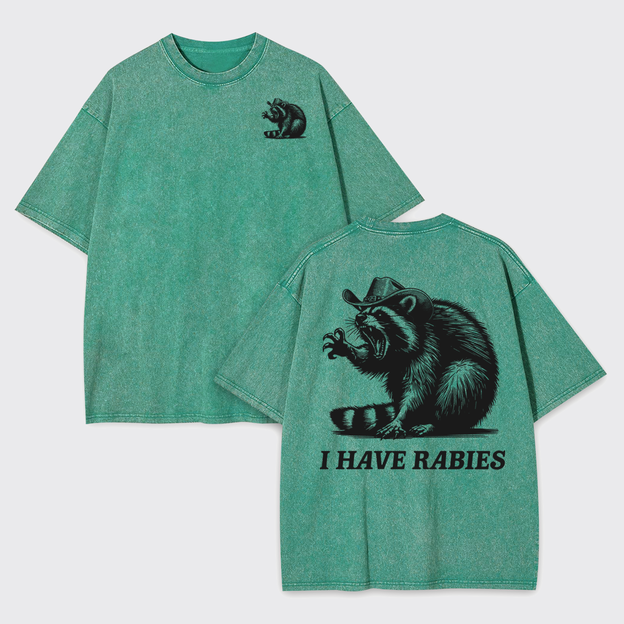 Sarcastic-I Have Rabies Garment-dye Tees