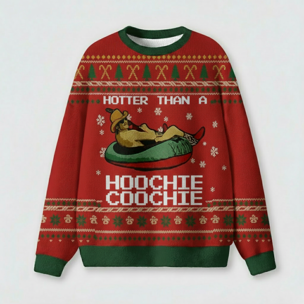 Funny Country Christmas Ugly Knit Sweatshirt