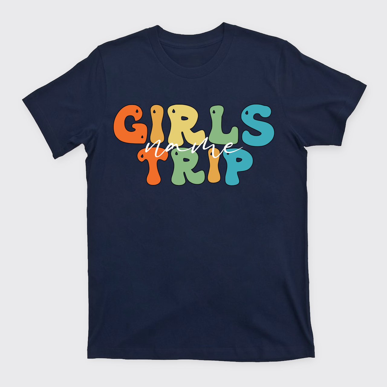 Personalized Name Girls Trip T-Shirts