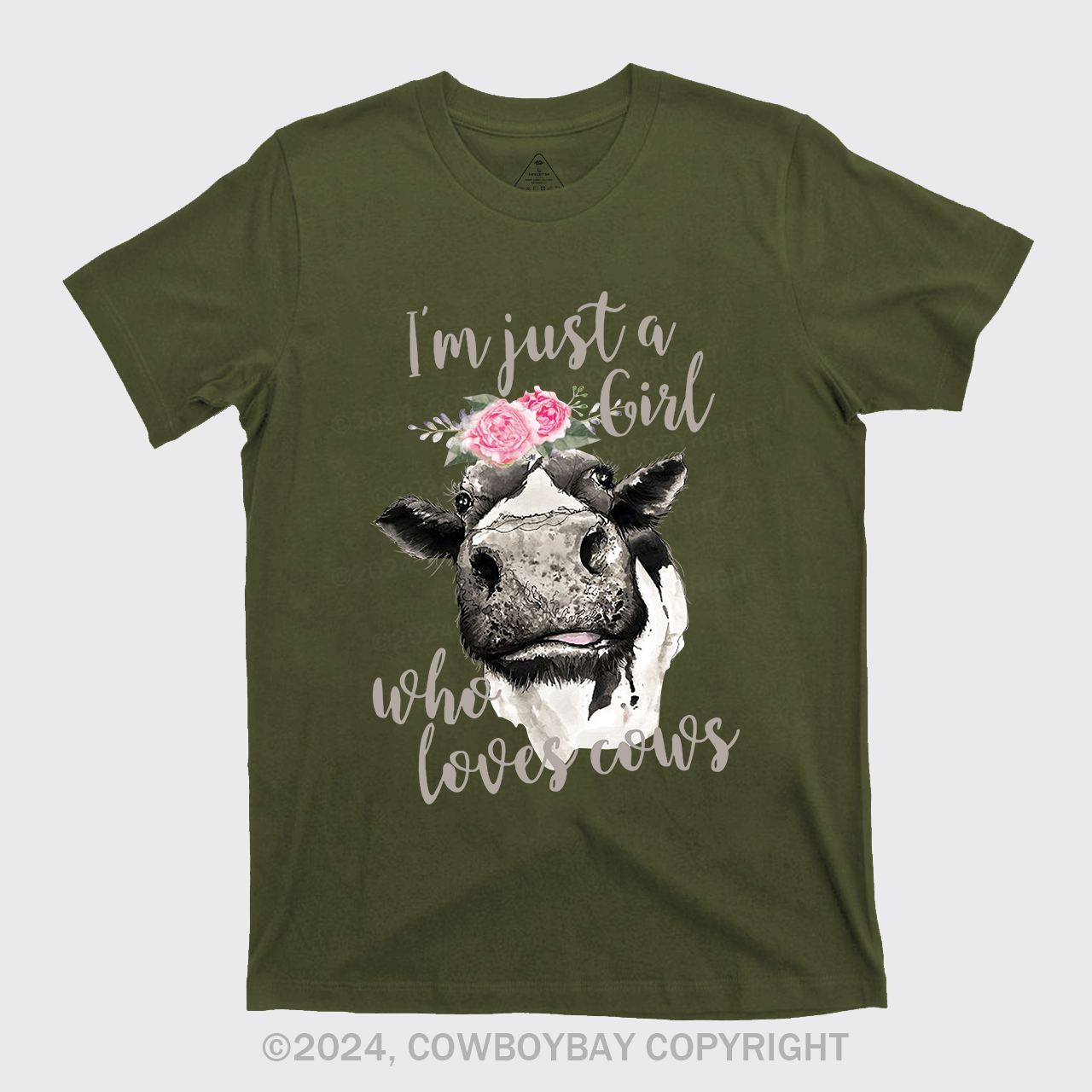 I'm Just A Girl Who Loves Cows Cowboy T-Shirts