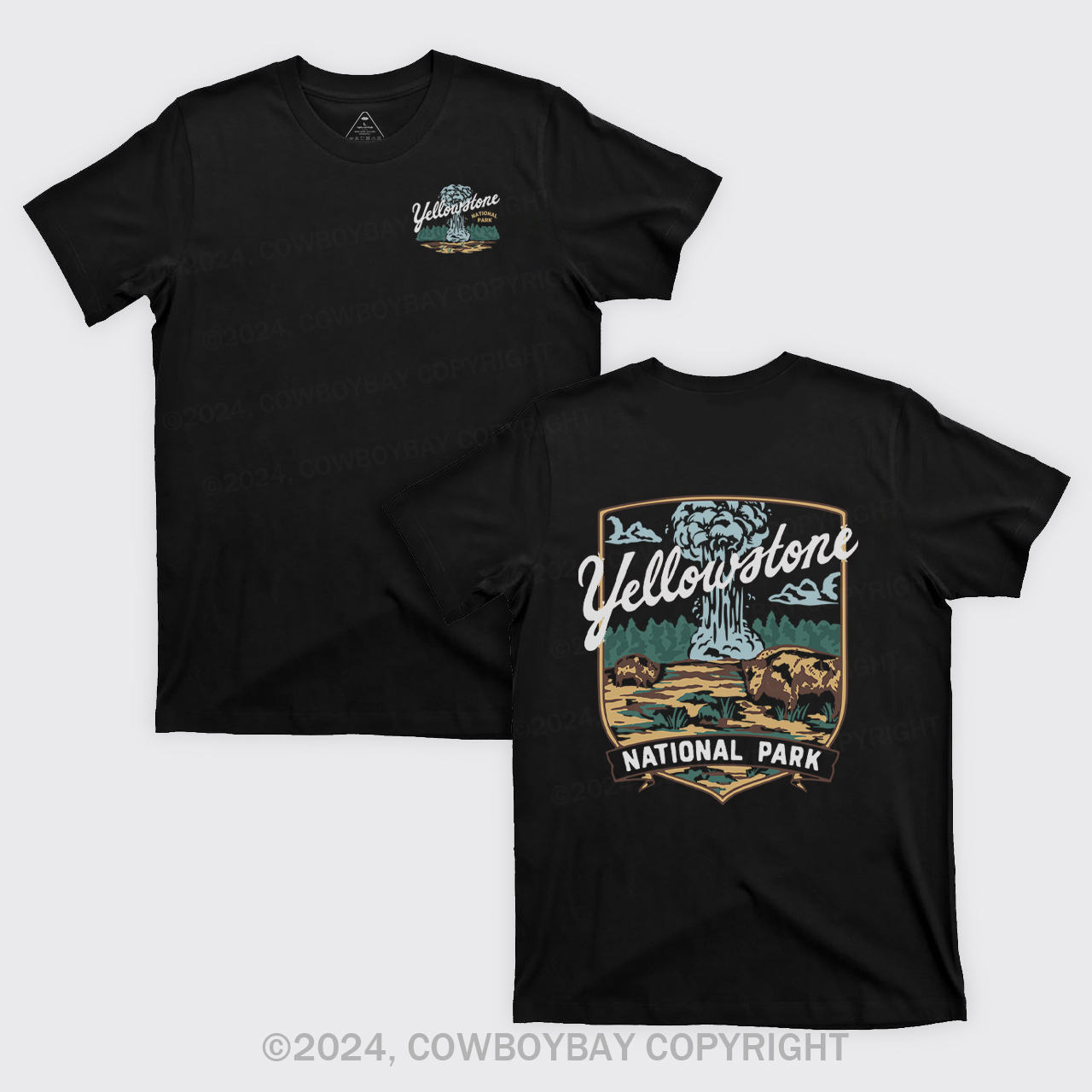 Yellowstone Vintage Illustration T-Shirts