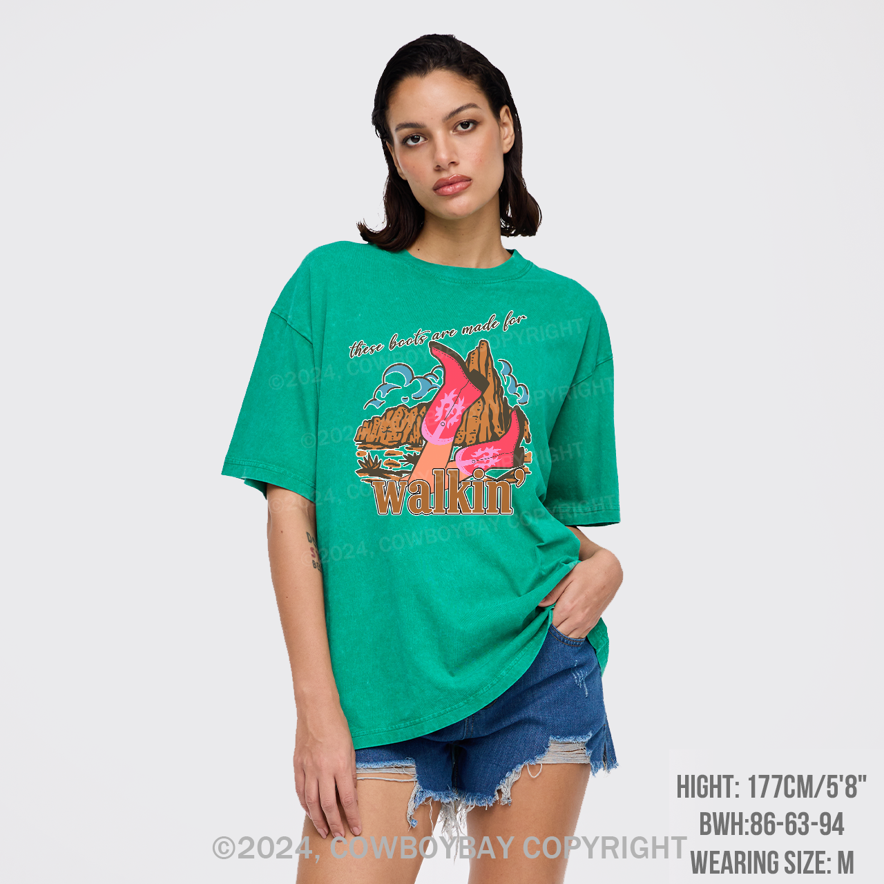 Boots Made For Walkin' Retro Garment-dye Tees