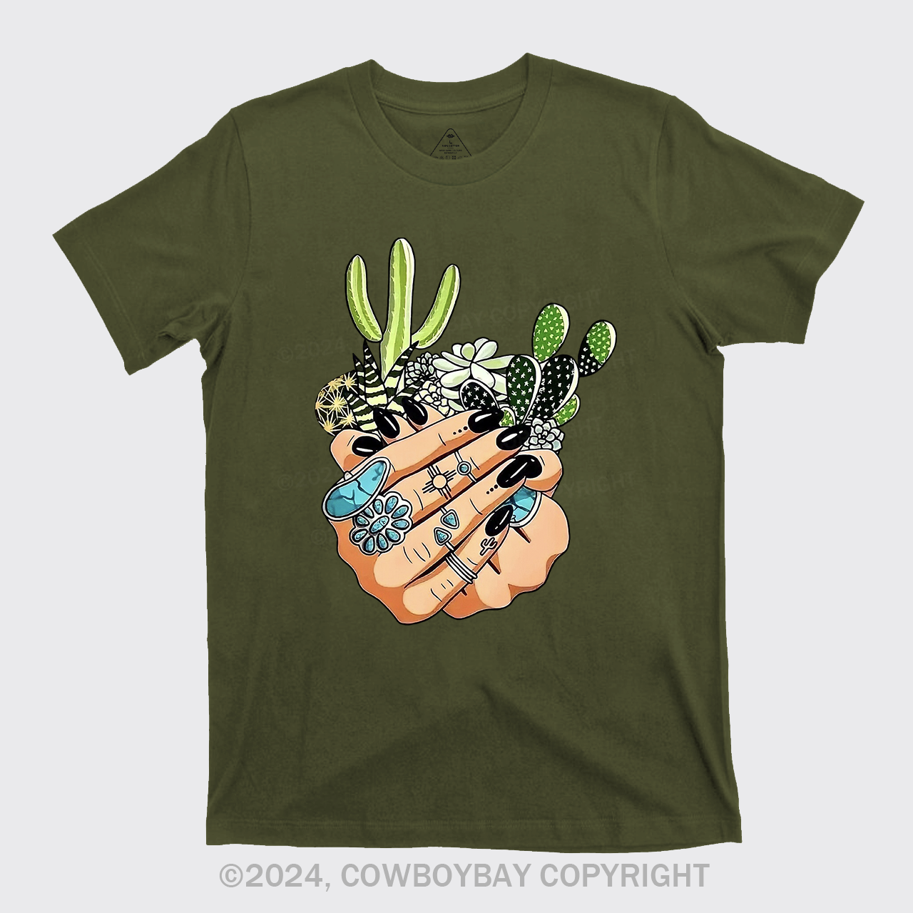 Cactus In My Palm Western Cowboy T-Shirts