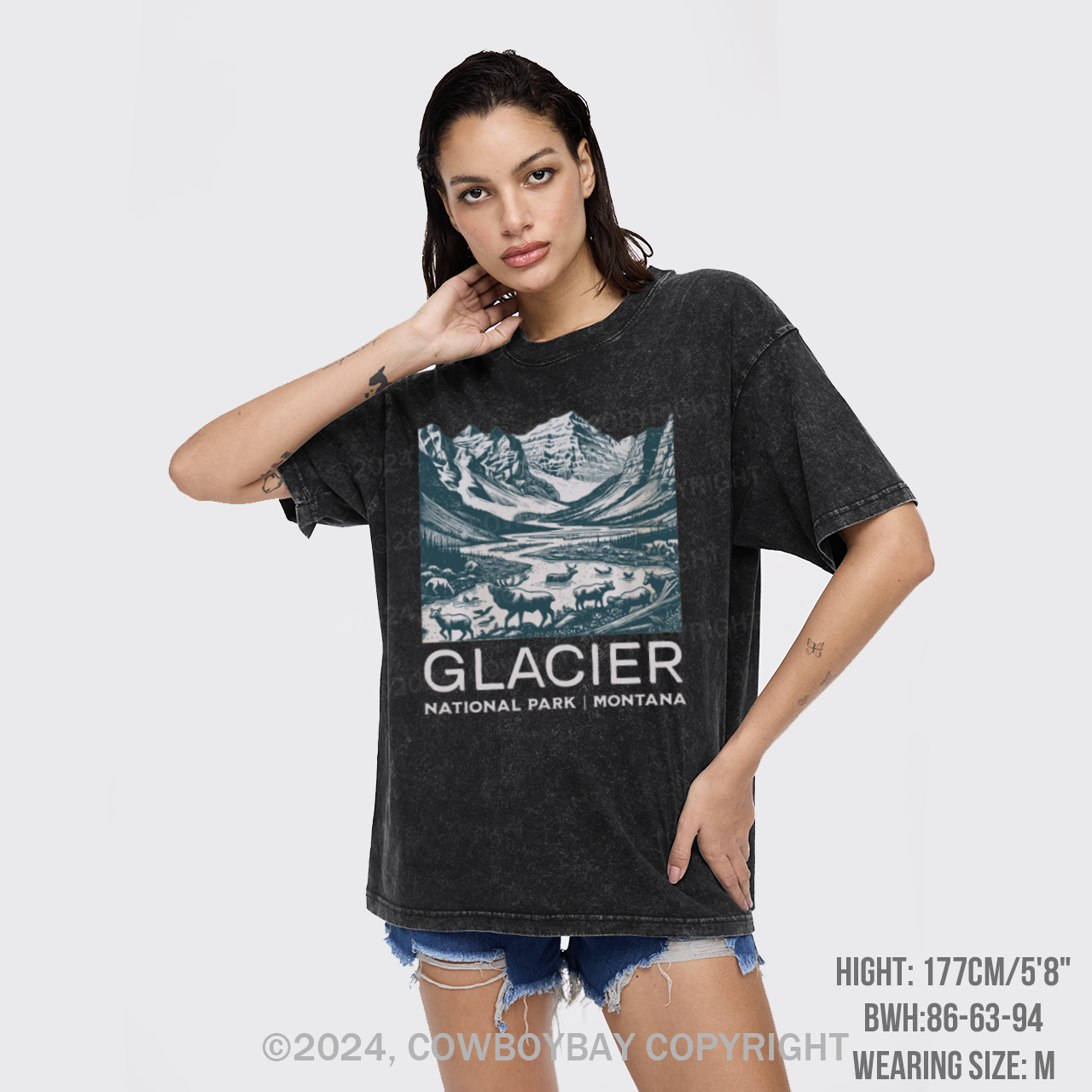 Glacier National Park Garment-dye Tees