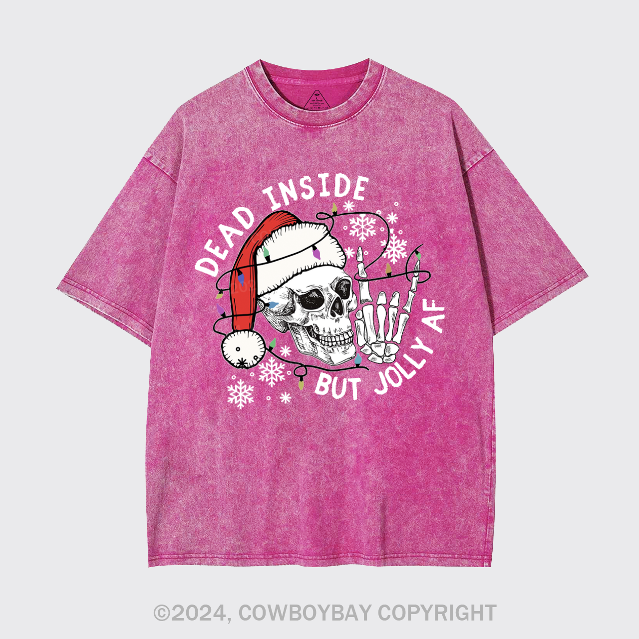 Dead Inside But Jolly AF Garment-dye Tees