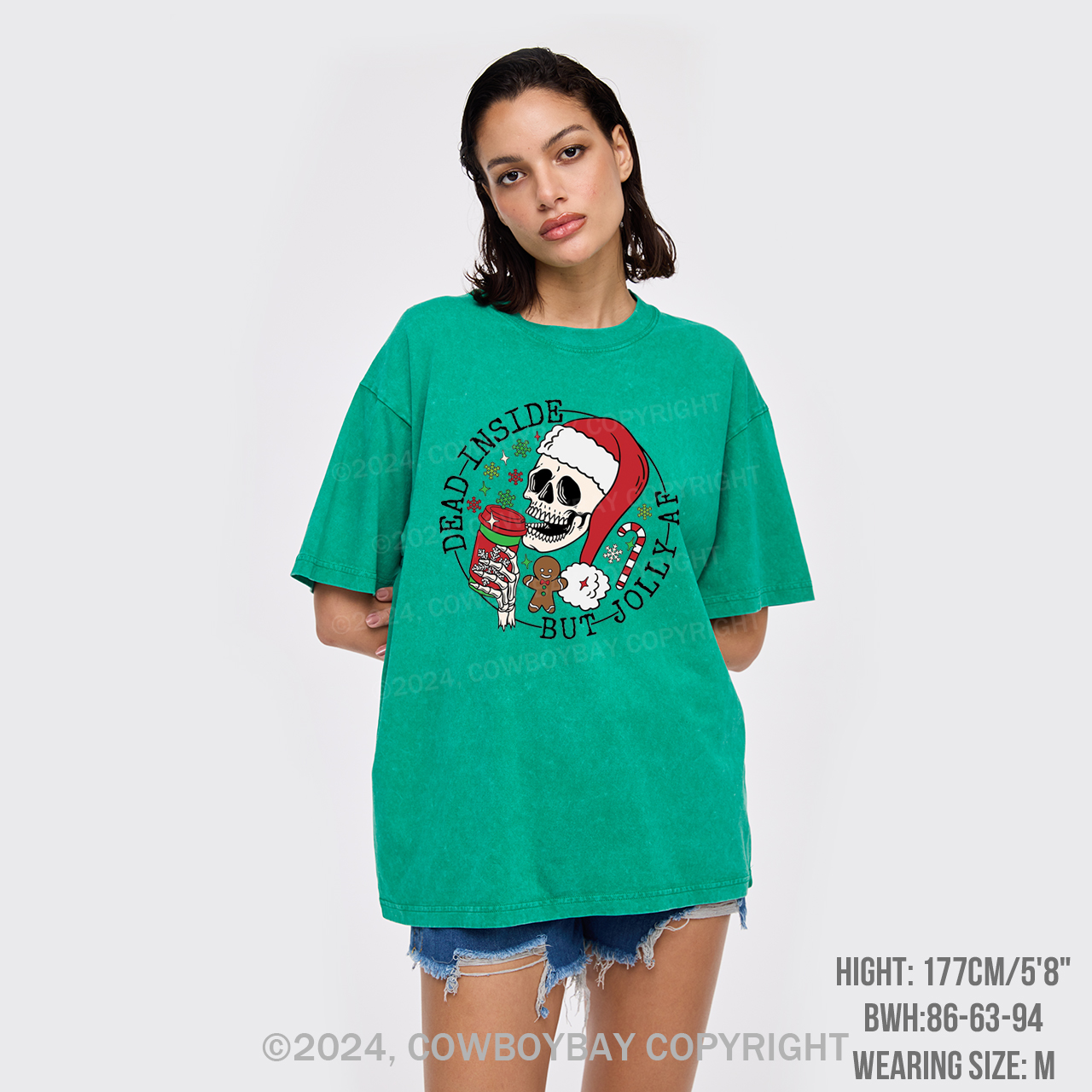 Holiday Spirit, Santa Garment-dye Tees