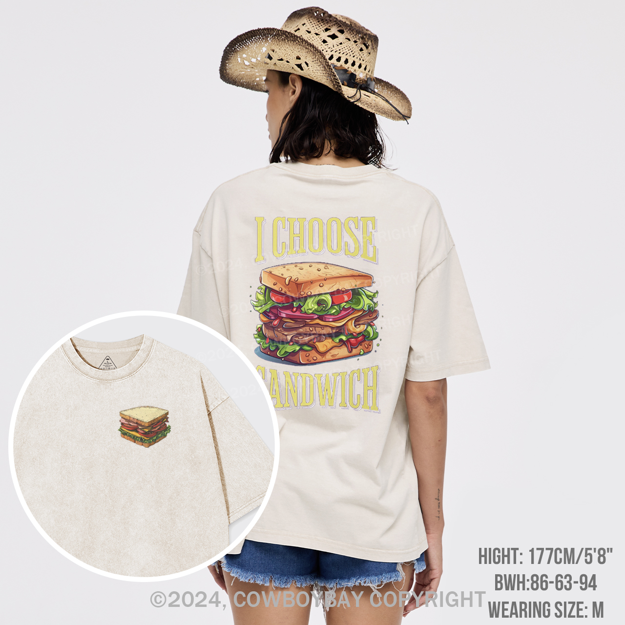 I Choose Sandwich Garment-dye Tees