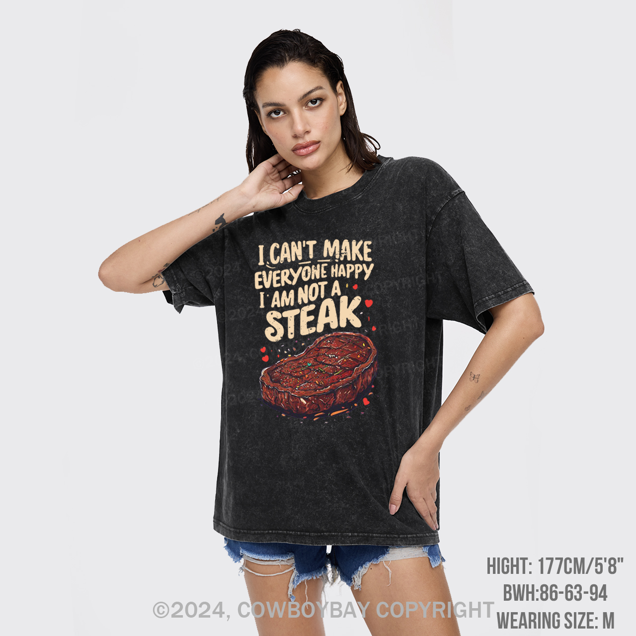 I Can't Make Everyone Happy,I'm Not A Steak Garment-dye Tees