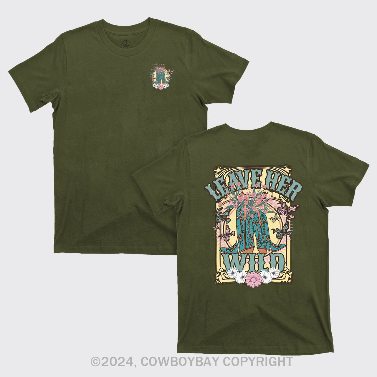 Leave Her Wild Western Cowboy T-Shirts