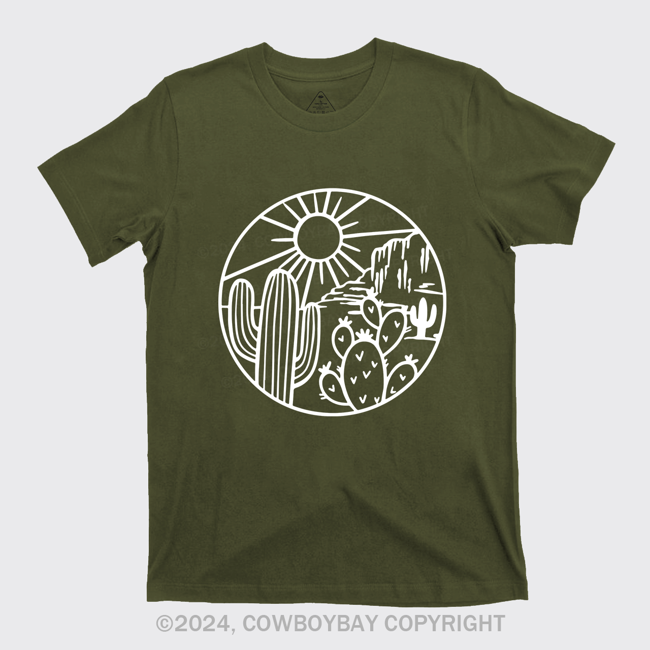 Desert Cactus Adventure Cowboy T-Shirt