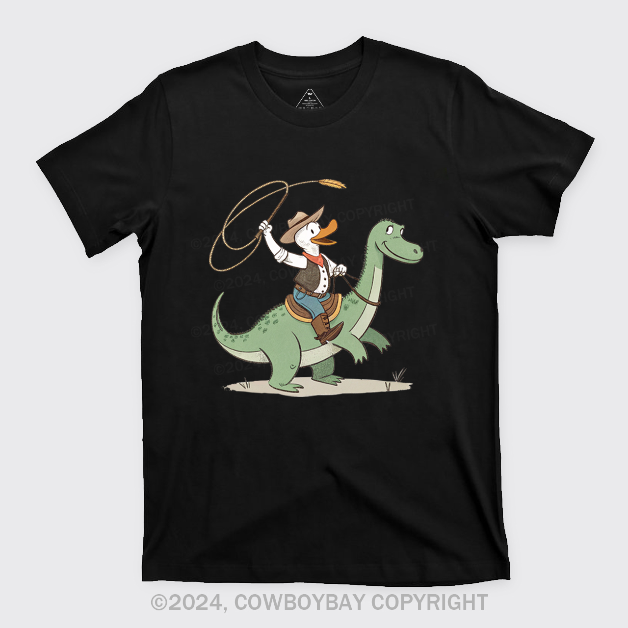 Cowboy Duck Riding Dinosaur T-Shirts
