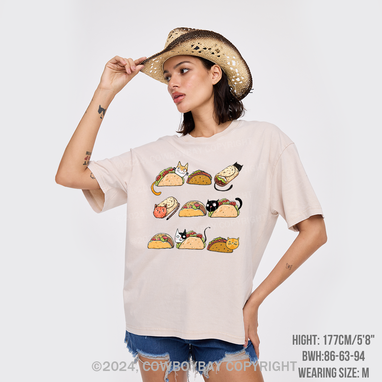 Taco Cat Garment-dye Tees