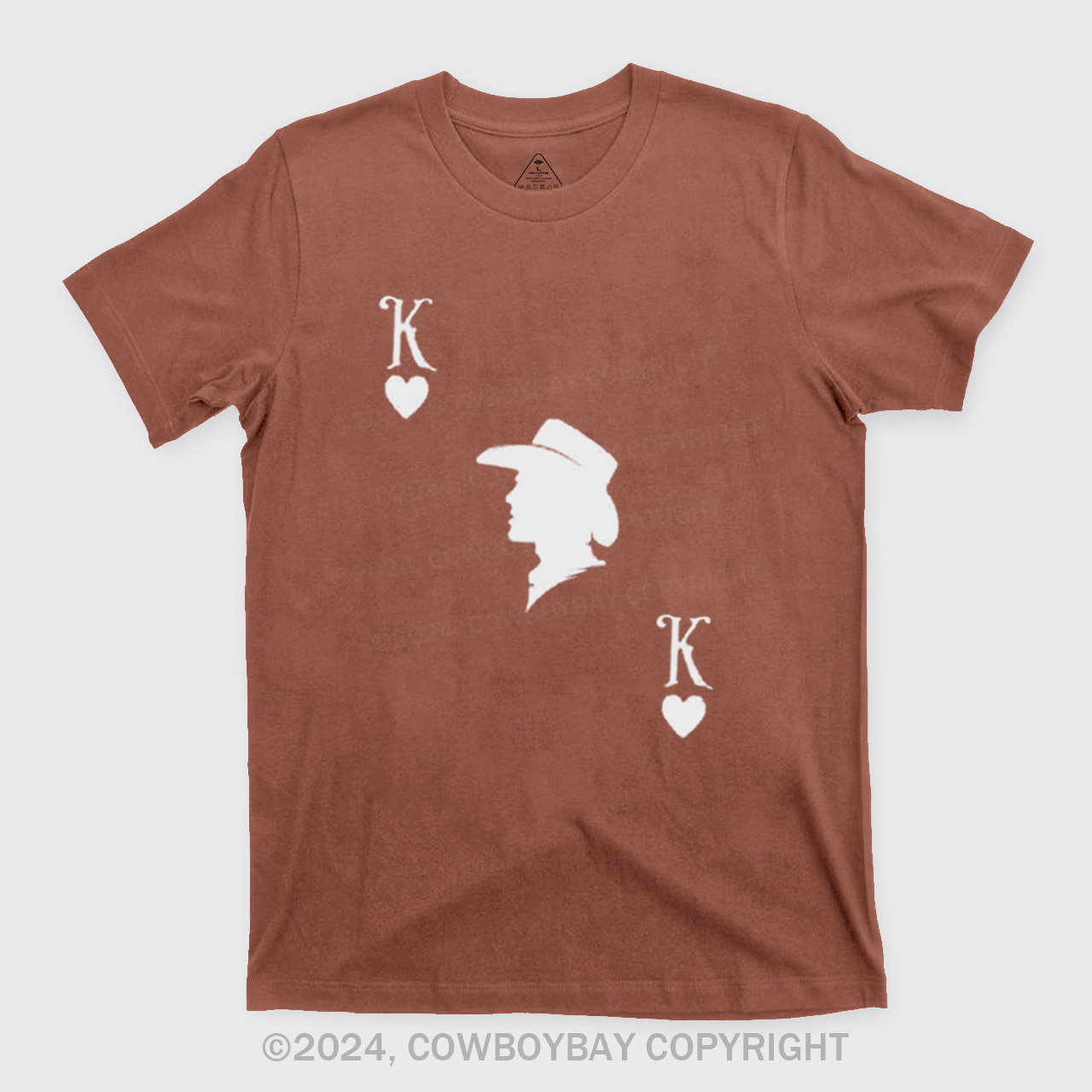 Red King And Queen Of Hearts Couples T-Shirts